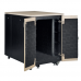 LN-SP-17U7511-M-BL - Серверный звукоизолированный шкаф LANDE SOUNDproof 17U, 750х1130 мм, отделка клен