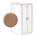 LN-SP-32U7511-C-BL - Серверный звукоизолированный шкаф LANDE SOUNDproof 32U, 750х1130 мм, отделка вишня